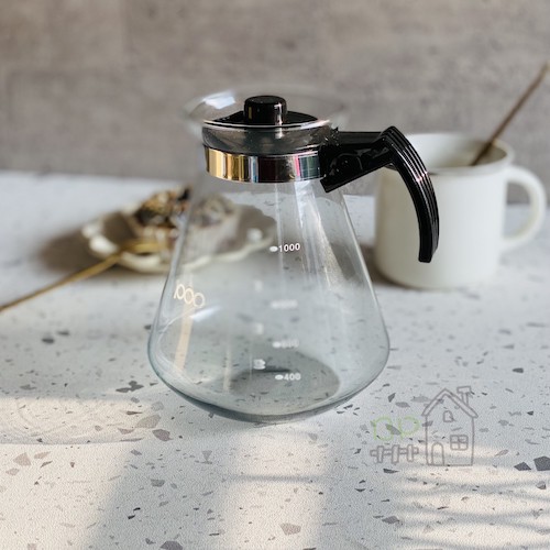 貝果ＰＡＰＡ｜雜貨鋪 耐熱玻璃咖啡壺/1000ML