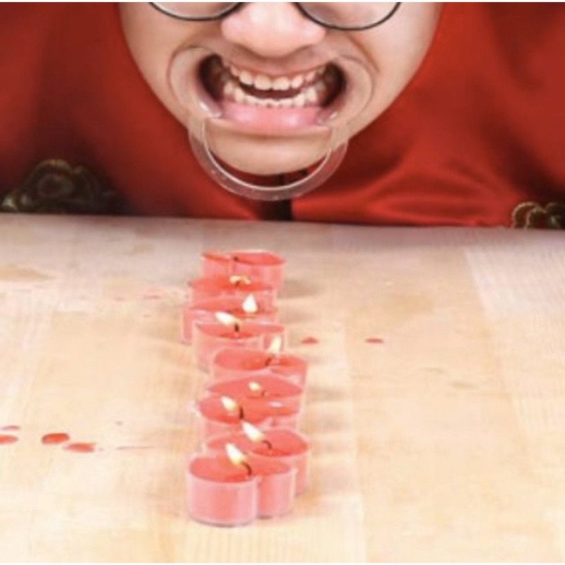 擴嘴器愛心蠟燭遊戲道具整人遊戲迎親遊戲整伴郎撐嘴器節目遊戲道具綜藝玩很大蠟燭活動道具 蝦皮購物