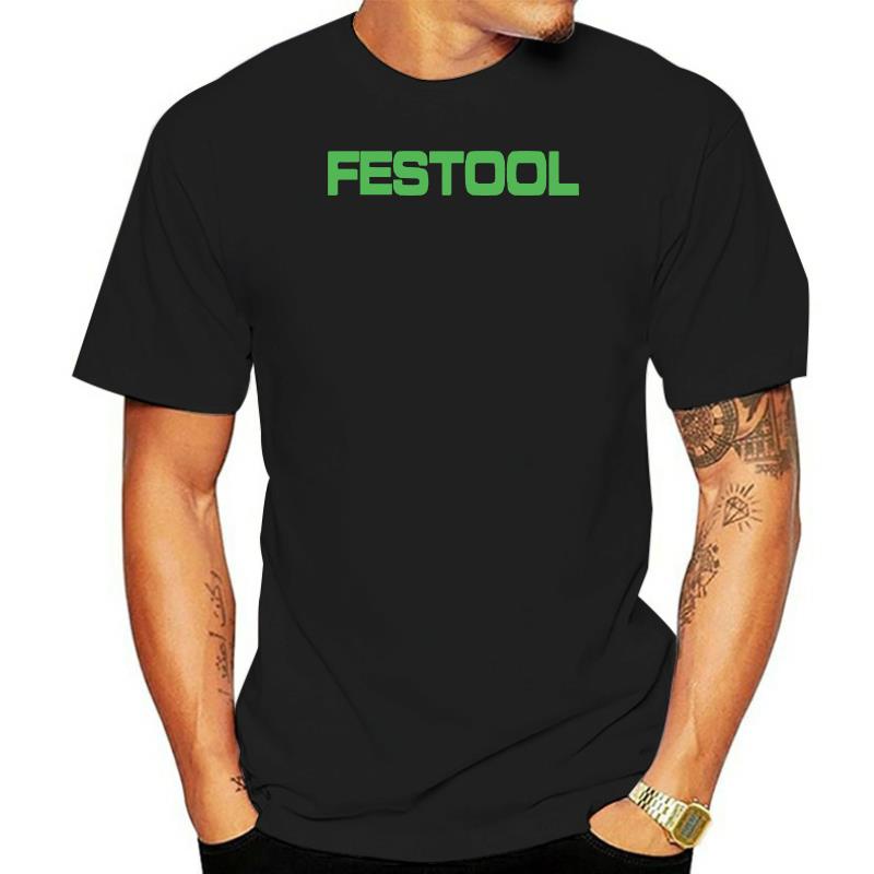 全新 Festool Tools Logo 男士黑色 T 恤尺寸 S-3XL(1)