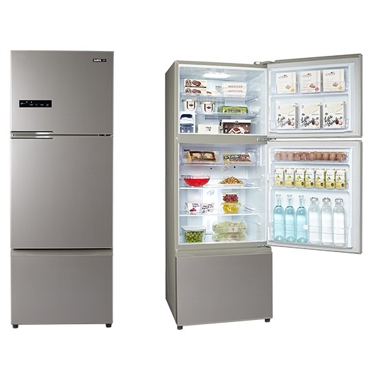 🈸補助🈶💲刷卡分期【SAMPO聲寶】SR-C48DV(Y1) 480公升 一級能效 變頻系列三門冰箱