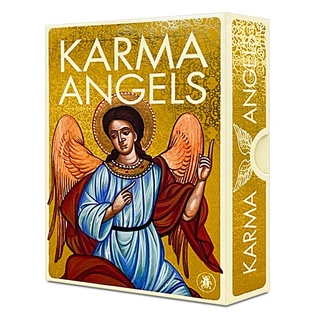 業天使神諭卡｜Karma Angels Oracle 使用燙金方式強調字句讓解讀牌的過程順暢舒適【左西購物網】