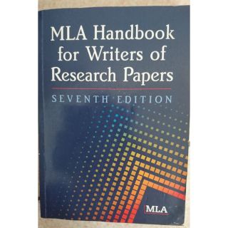 MLA Handbook for Writers of Research Papers