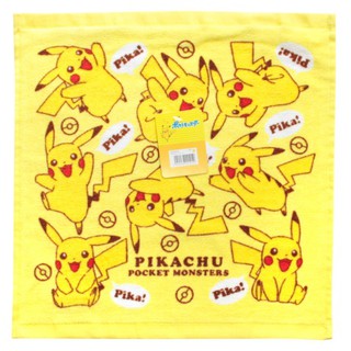 【胖兔兒精選】日本 神奇寶貝 小毛巾 皮卡丘 小方巾 精靈寶可夢 POKEMON 擦汗 開學 外出 幼稚園 國小