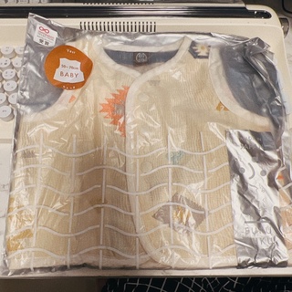 現貨正品 日本帶回 Hoppetta 蘑菇六層紗前扣背心 嬰幼兒 幾何圖形