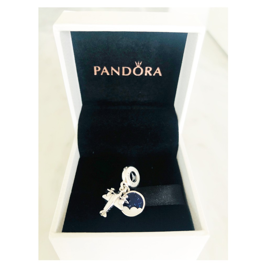 Pandora 潘朵拉螺旋槳飛機 旅遊紀念 藍白色琺瑯 Girl AU女孩在地澳洲代購 親自現場採購 附購買證明