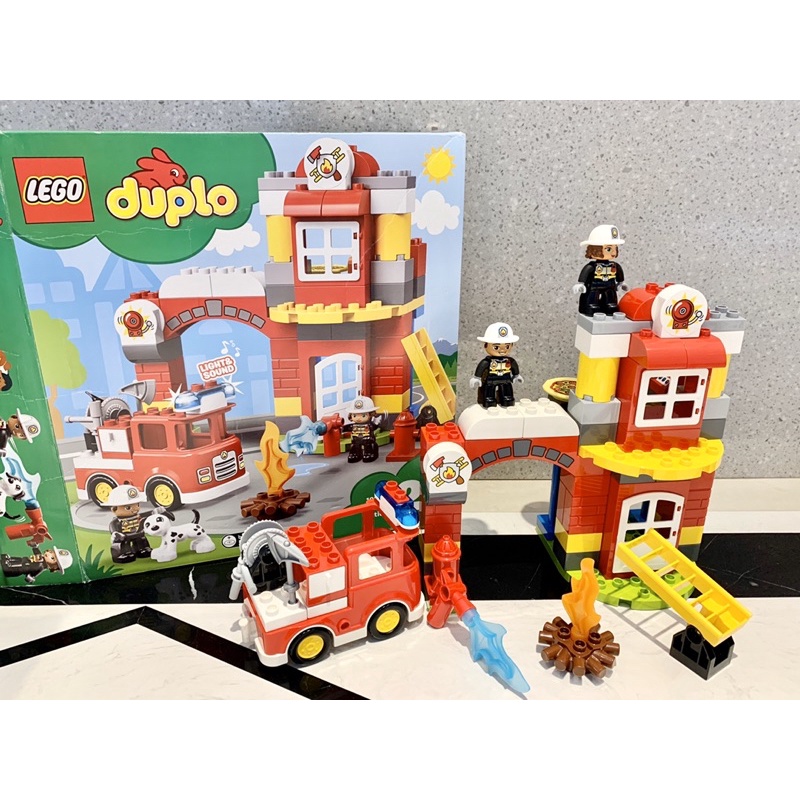 lego duplo 10903 消防站 消防局 消防車 樂高 2+