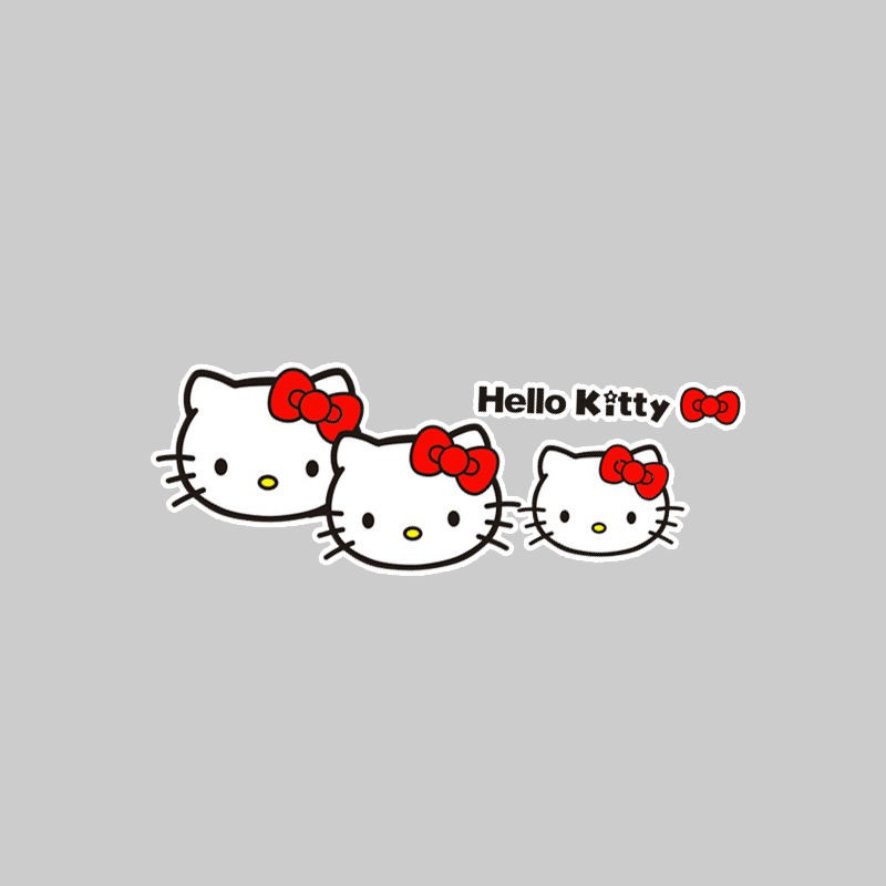 【2021優選好品】現貨速發KT貓hello kitty機蓋車貼紙 卡通 可愛拉花車頭蓋車身 裝飾 汽車 貼紙 台灣發貨