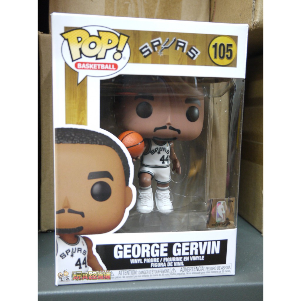 {玩具路邊攤} 代理版 Funko POP NBA 聖安東尼奧 馬刺 喬治 葛文 George Gervin 105