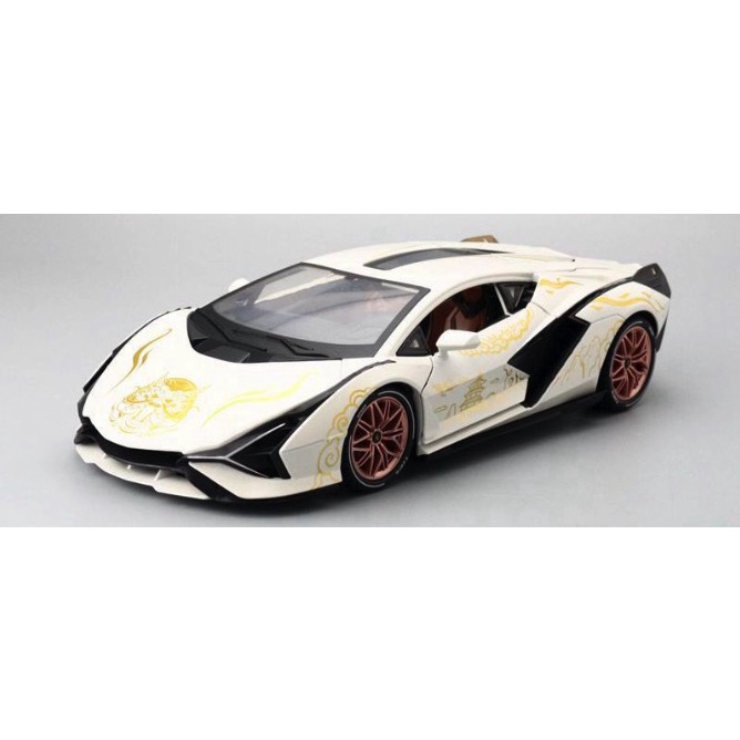 「車苑模型」美生 1:18  Lamborghini  藍寶堅尼 閃電 Sian 聲光 開門