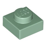 LEGO 樂高 沙綠色 1x1 薄片 薄板 3024 6099189