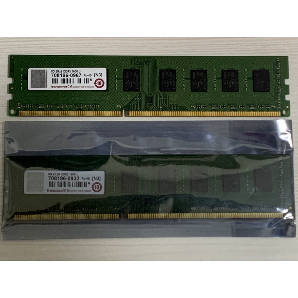 創見DDR3 1600 8G 雙面顆粒 終保