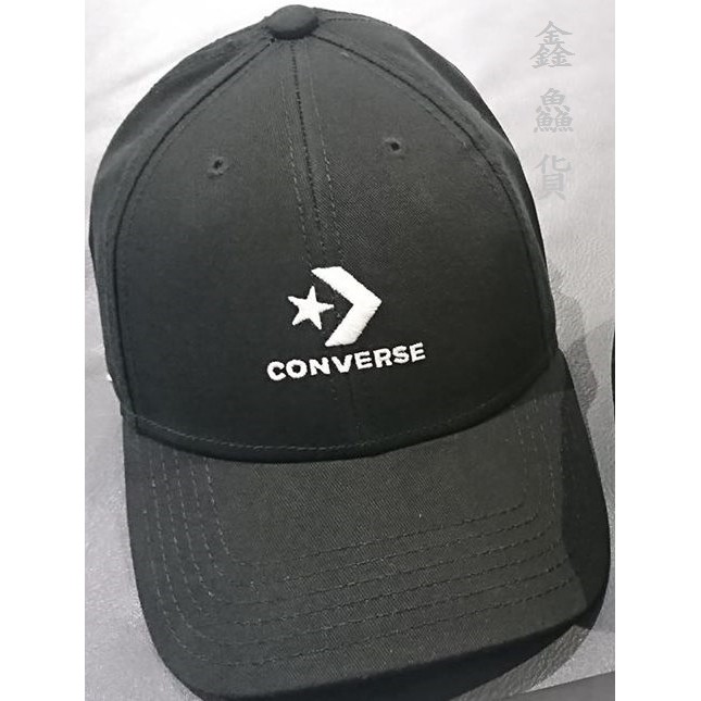 CONVERSE ALLSTAR LOCK BASEBALL CAP 電繡 復古 運動帽 黑 10008479A01