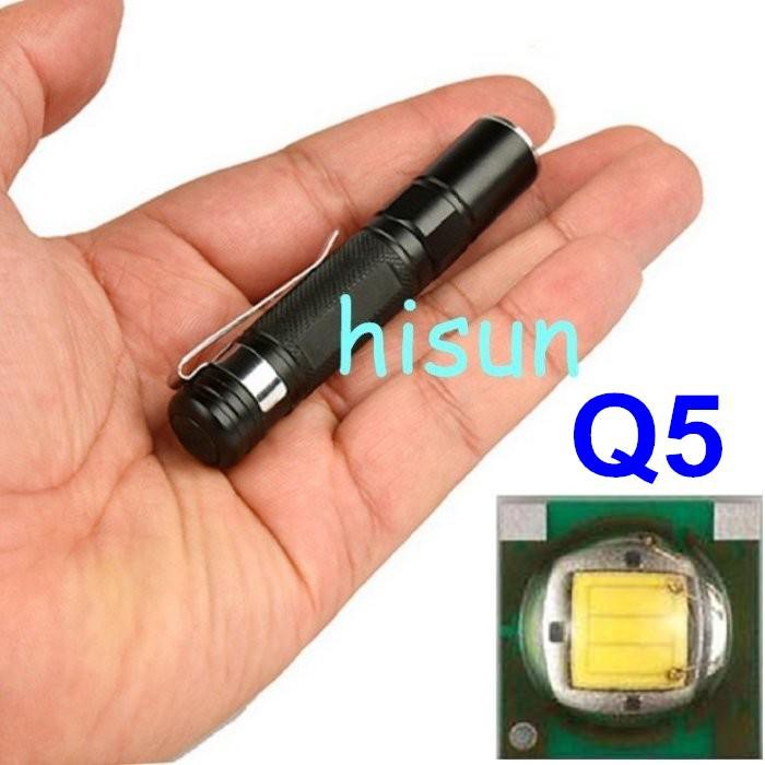 超輕量迷你型 世界極小 CREE Q5 強光led手電筒 魚眼變焦4號aaa電池或10440鋰電池 非T6L2頭燈充電器