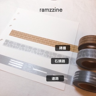 韓國紙膠帶分裝 ramzzine mango musim pomsil dduddu 場景紙膠帶 草地 天空海邊 地板