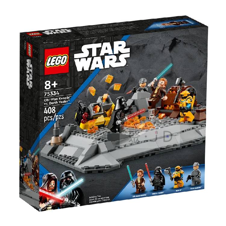 玩得購75334【LEGO 樂高積木】Star Wars 星際大戰 - 歐比王肯諾比vs達斯維達
