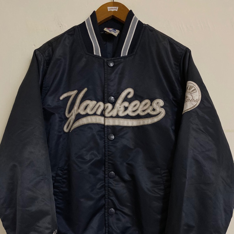 《舊贖古著》MLB Yankees 洋基隊 Majestic 鋪棉 棒球外套 長袖 古著 vintage
