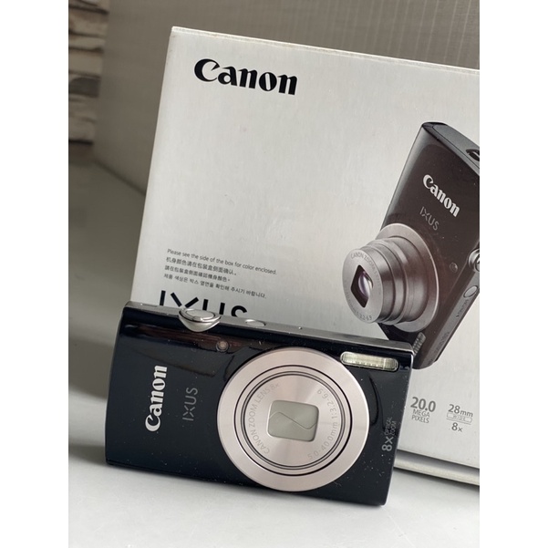 佳能 Canon CANON canon IXUS 185 28mm廣角 8倍光學 數位相機（黑色）