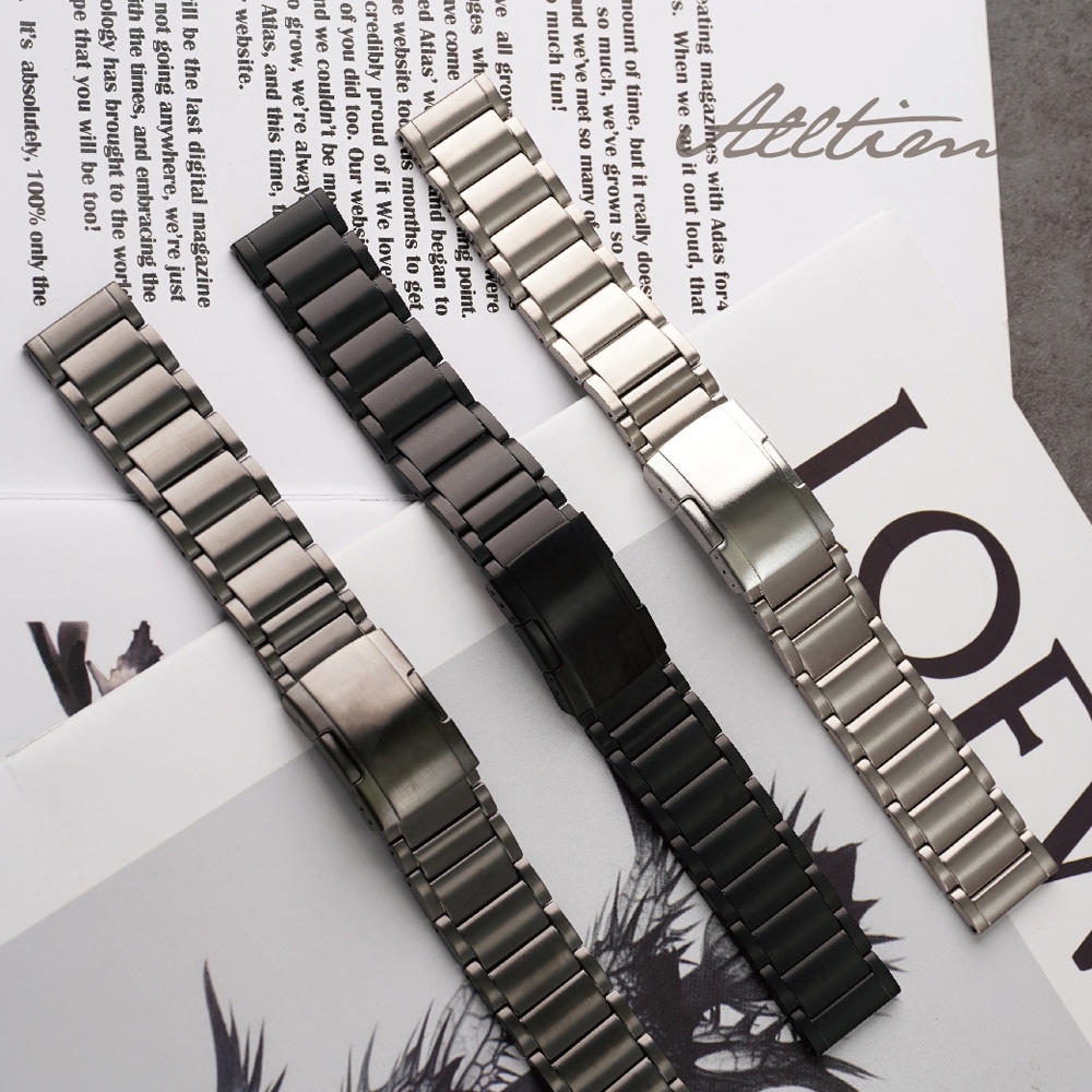 【太空金屬-鈦Ti】AllTi22 經典三排鈦合金 Apple watch通用錶帶 Ultra S11 S10 S9