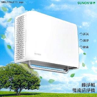 2020台灣精品✧SUNON建準 綠淨風雙流新風機 Flow2one PLUS+ 空氣清淨機 空氣偵測淨化 排出空汙