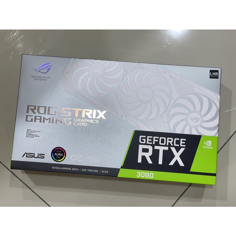 全新現貨ASUS ROG STRIX RTX3080 O10G-WHITE-V2