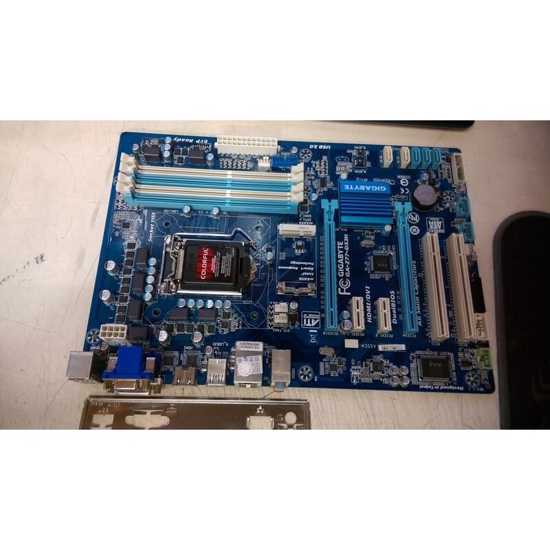 技嘉 GA-Z77-DS3H主機板 /1155/DDR3/U3S3 含檔板 中古良品 $1500