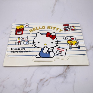 日本進口三麗鷗Sanrio橫式多層證件套存摺套收納套Hello Kitty