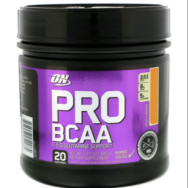 Optimum Nutrition ON Pro BCAA 支鏈胺基酸 麩醯胺酸 390g 20份