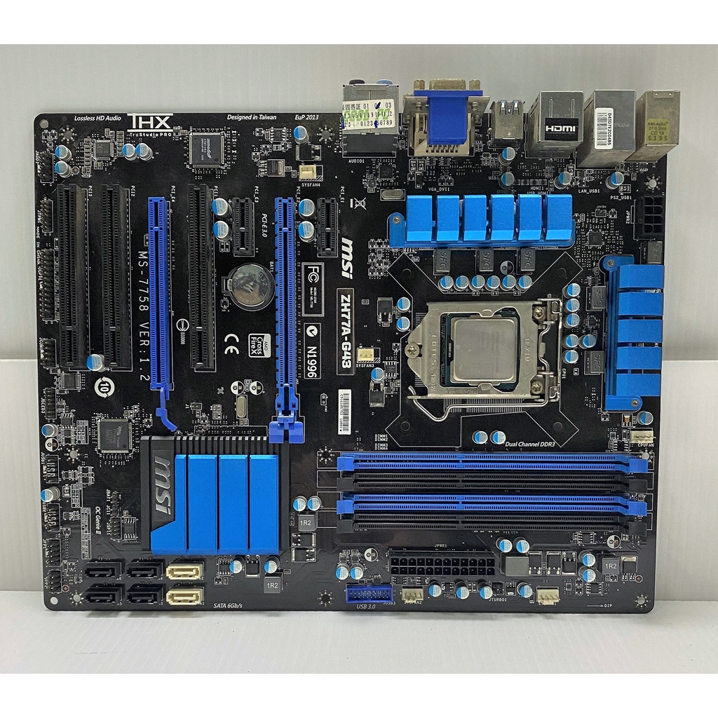 立騰科技電腦~ MSI ZH77A-G43 - 主機板