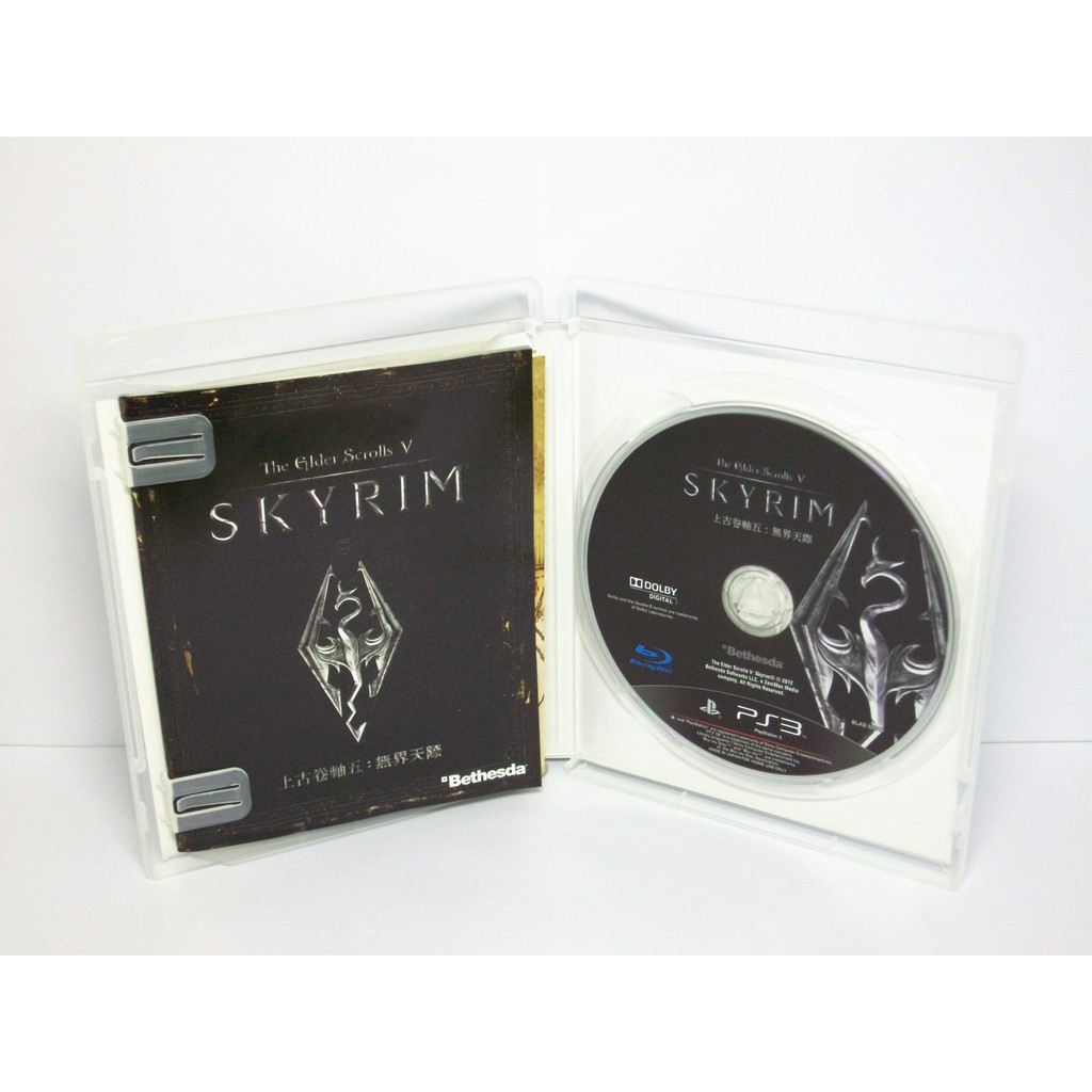 Ps3 上古卷軸5 無界天際the Elder Scrolls V Skyrim 實體光碟內容為全中文 蝦皮購物