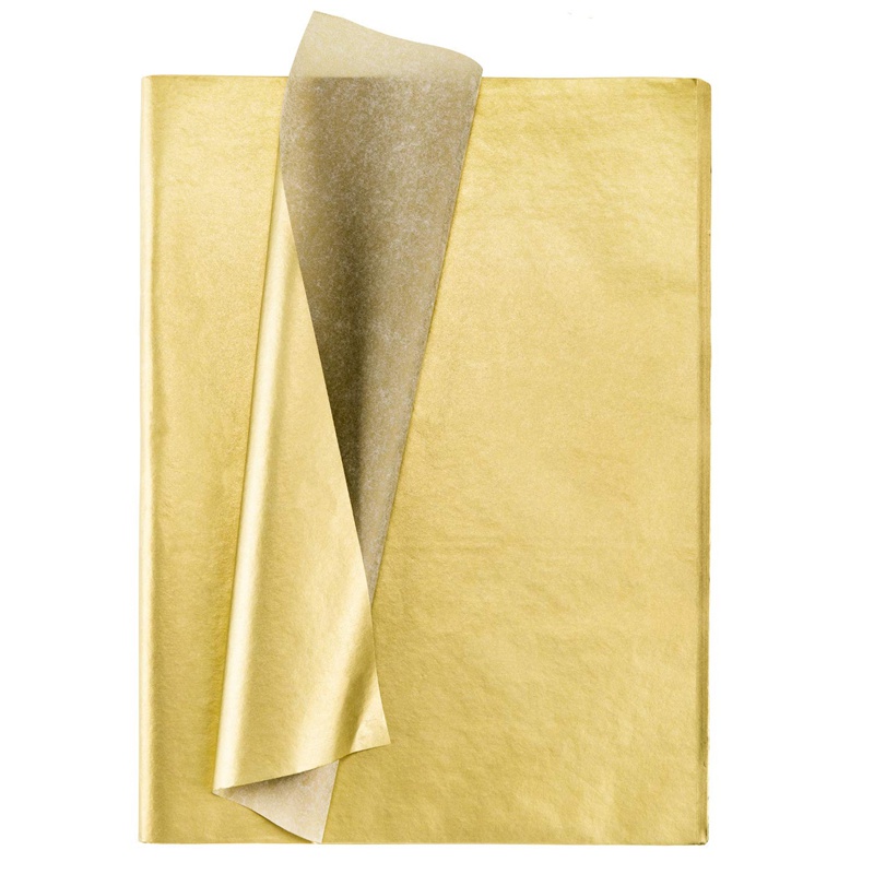金色紙巾,100 張金屬包裝紙