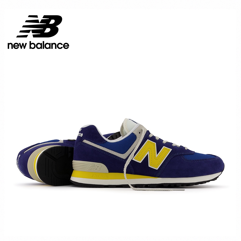 【New Balance】 NB 復古運動鞋_中性_藍黃色_ML574OR2-D楦 574
