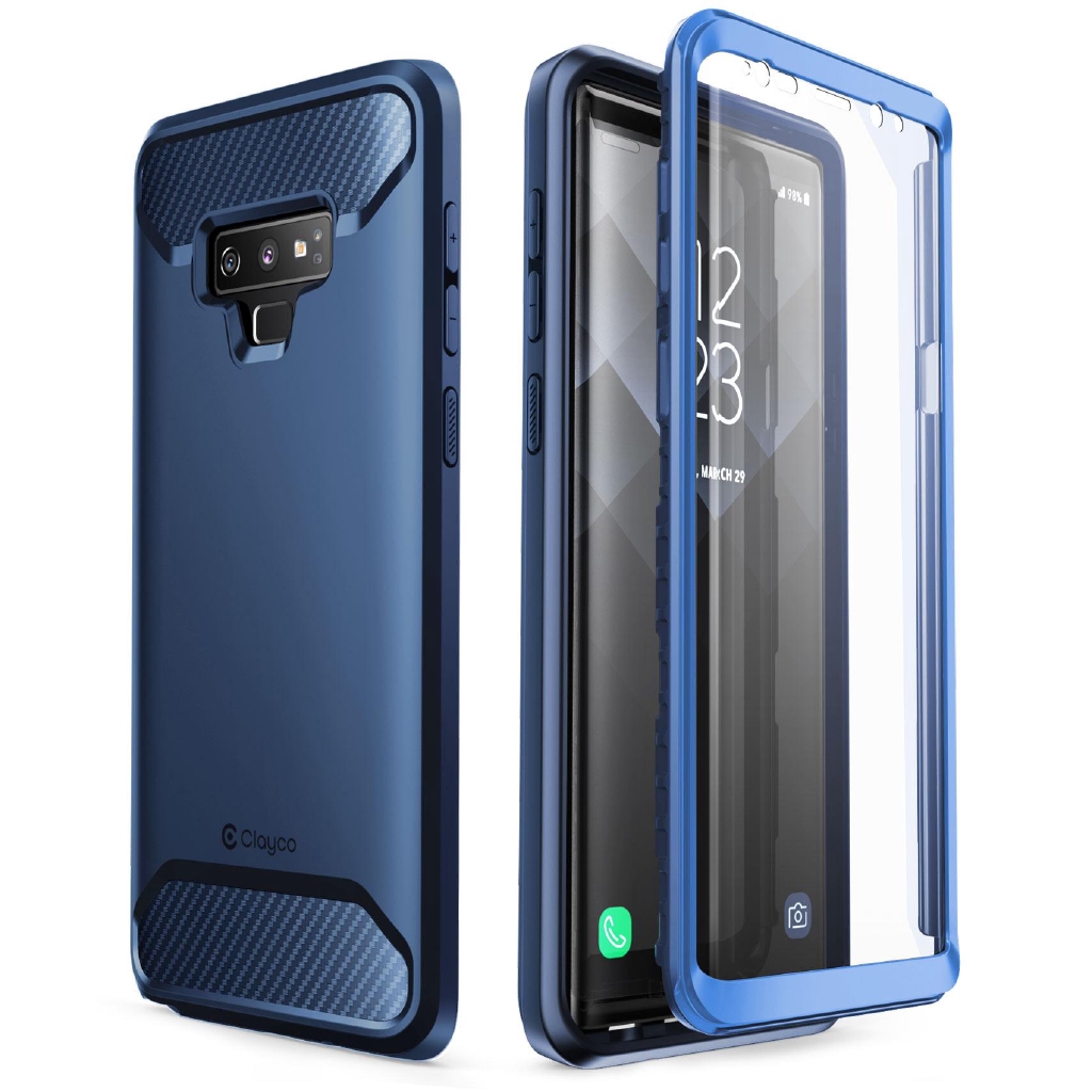 Supcase Galaxy Note 9 Clayco 全身超薄堅固的保護套, 帶 3D 曲面屏幕保護膜