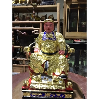 全新木雕神尊神像 廣澤尊王 泉州體 精工 一尺