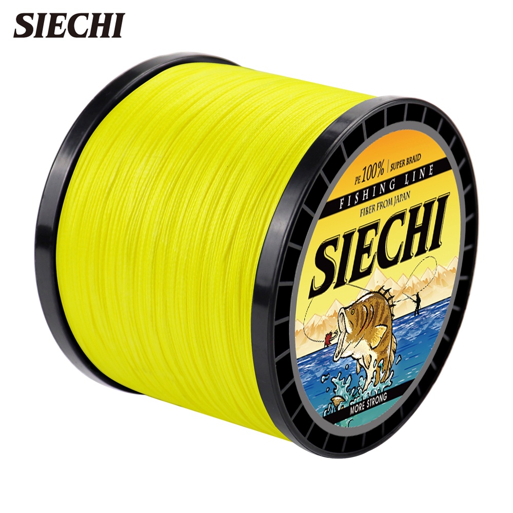 SIECHI 釣魚主線1000米PE線12股編織釣魚線超強拉力魚線垂釣專用