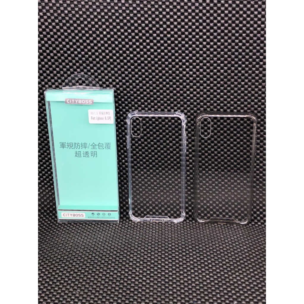City Boss IPhone XS Max 6.5吋 5D軍規防摔殼 氣墊 全包覆 超透明 保護殼 空壓殼