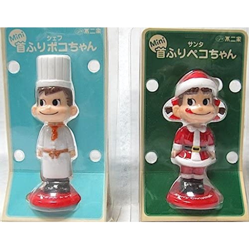 （含運）全新 日版 Fujiya 日本不二家 牛奶妹 搖頭公仔Peko Poko 聖誕帽款 廚師款 稀有 絕版品