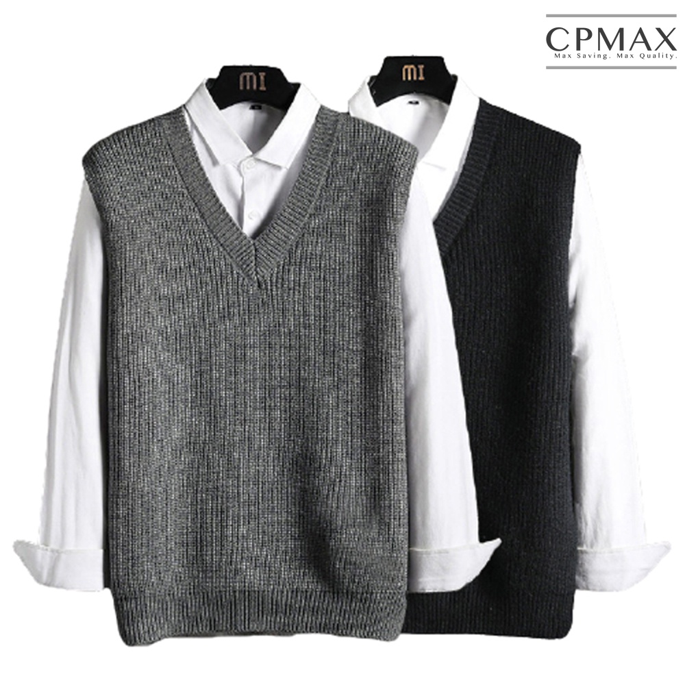 CPMAX 韓系百搭毛衣針織背心 男背心 毛衣背心 搭配襯衫背心 上班背心 毛衣針織 針織背心 男生衣著【VE26】