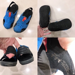 Nike 涼鞋 Sunray Protect 2 PS 藍 黑 中童鞋 涼拖鞋 943826-400 16cm