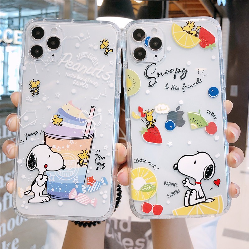 Snoopy Iphone 12 11 Pro Max 氣墊防摔殼蘋果8plus 7p 6s Xr Xsmax 手機殼 蝦皮購物