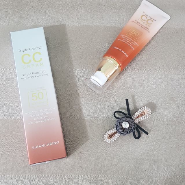 韓國帶回🇰🇷 麗仁堂 Yihan Carino 7效合1防曬完美肌膚CC霜*3入 50ml SPF50 PA+++