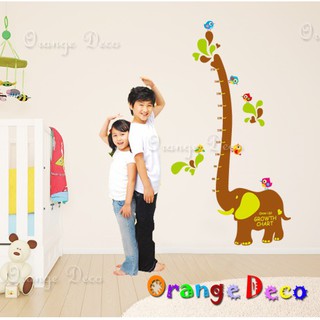 【橘果設計】大象身高尺 壁貼 牆貼 壁紙 DIY組合裝飾佈置