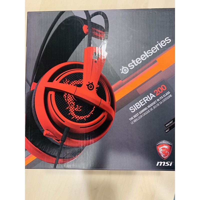 微星 Steel series  SIBERIA200 耳機