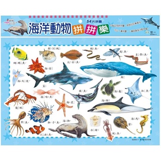 海洋動物拼拼樂（54片拼圖） 兒童拼圖