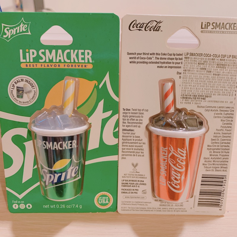 Lip Smacker 雪碧/可口可樂造型護唇膏