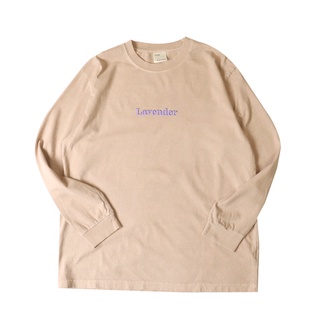 美國Lavender羅紋領Bangal美式老虎圖寬鬆長T-Shirt