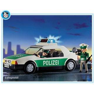 【摩比小棧】德國 PLAYMOBIL #7690 警車+警察 Add On 袋裝【摩比老件,未拆袋裝如新】