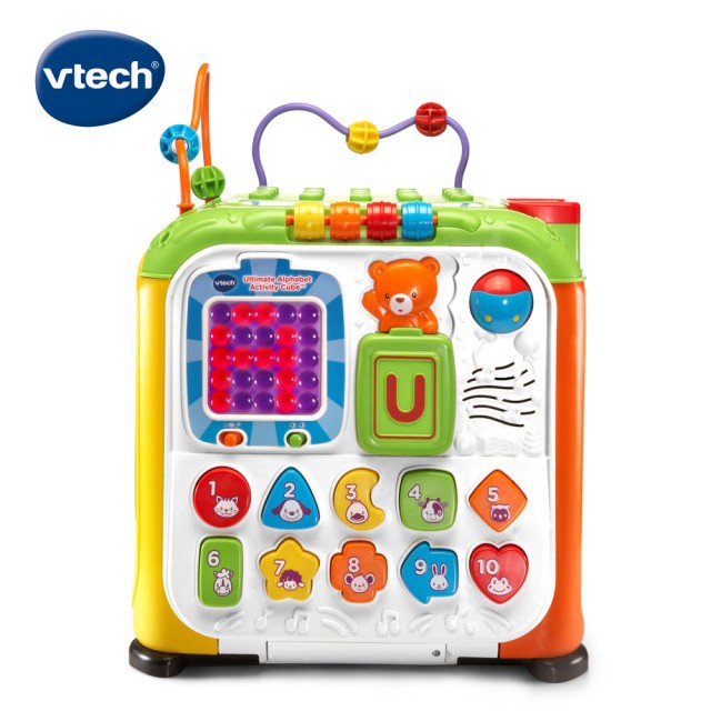 Vtech 5合1多功能字母感應積木寶盒(超大機關互動玩具)【安琪兒婦嬰百貨】