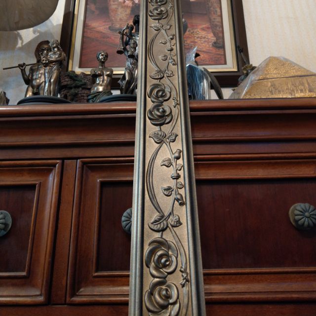 自取價，定製品，歐式 #PU浮雕 #平線板#裝飾框#巴洛克#天花板#框邊修飾#復古風 古銅色 玫瑰花 PU平線板，噴色