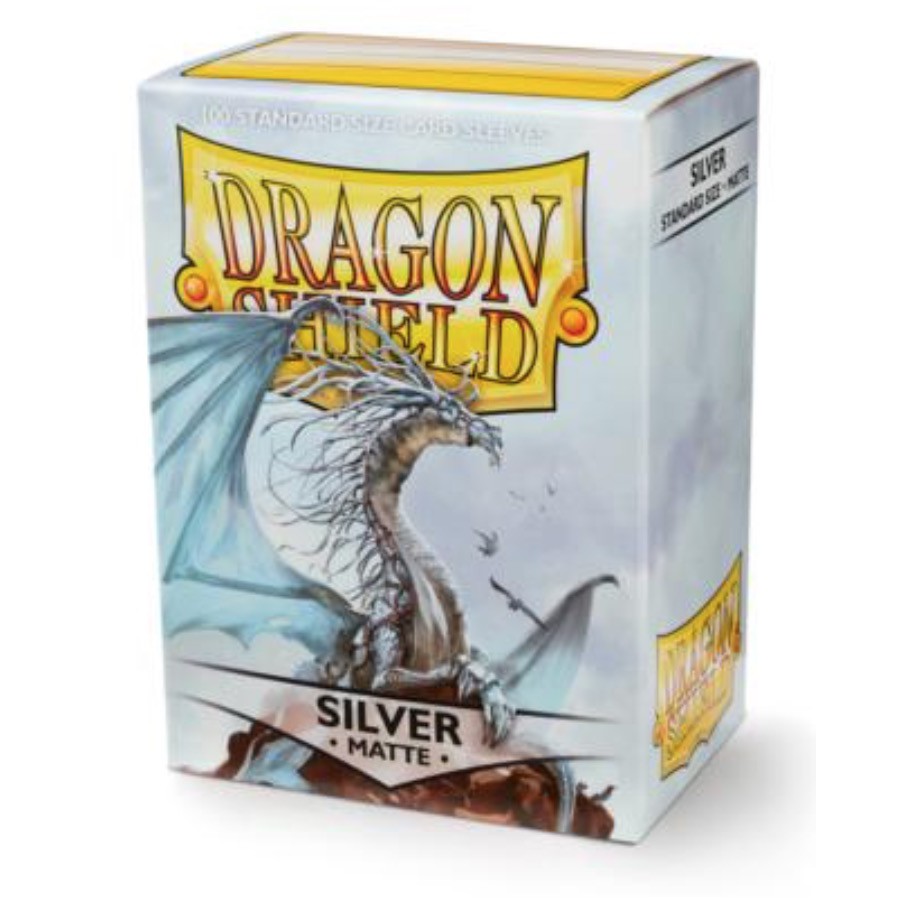 [NA諾亞方舟] Dragon Shield 100入 磨砂 Matte Silver 銀色 卡套