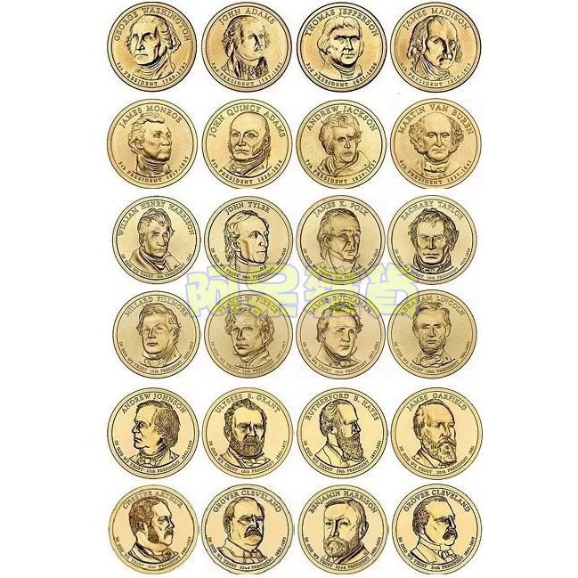 現貨真幣 單枚殼裝 美國 總統幣 大全套 40枚 2007-2020年 1元 美金 布希華盛頓 硬幣 錢 非現行流通貨幣